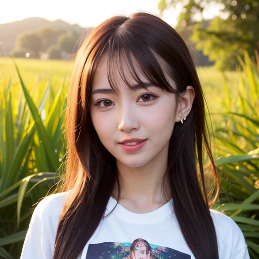(goddess-like happiness:1.2), Kpop idol, Koean mix, (RAW photo:1.2), (photorealistic:1.4), (masterpiece:1.3), (intricate details:1.2), delicate, beautiful detailed, (detailed eyes), (detailed facial features), ((varsity jacket with tshirt inside:1.5)), tall female, petite, small breasts, narrow waist, skin tight, (looking_at_viewer), from_front, big circle earrings, slim_legs, (skinny), (best quality:1.4), (ultra highres:1.2), cinema light, outdoors, (extreme detailed illustration), (lipgloss, eyelashes, best quality, ultra highres, depth of field, caustics, Broad lighting, natural shading, 85mm, f/1.4, ISO 200, 1/160s:0.75), <lora:TWbabe3:0.8>