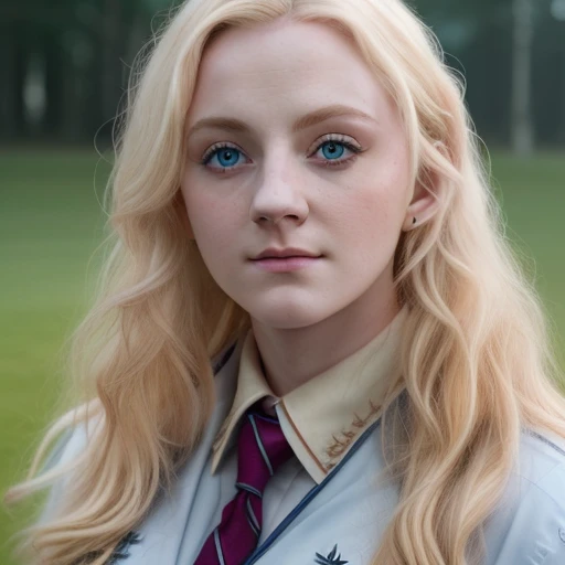 a beautiful picture of luna, wearing a uniform, masterpiece, photorealistic, detailed, 4k, HDR, backlighting, bloom, light, RAW color photo, soft skin, blonde, detailed face, blue eyes, <lora:luna1:1.1>