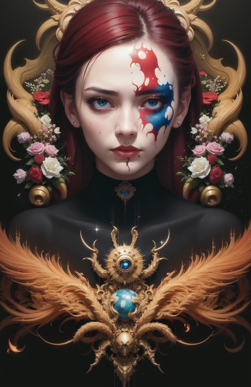 portrait of the most beautiful form of chaos, elegant, a brutalist designed, vivid colours, romanticism, by james jean, roby dwi antono, ross tran, francis bacon, michal mraz, adrian ghenie, petra cortright, gerhard richter, takato yamamoto, ashley wood, atmospheric, trending on artstation. 8 k masterpiece.