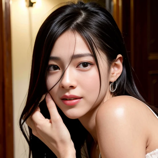 (goddess-like happiness:1.2), Kpop idol, (light smile:2), (RAW photo:1.2), (photorealistic:1.4), (masterpiece:1.3), (intricate details:1.2), delicate, beautiful detailed, (detailed eyes), (detailed facial features), (20 years old female with fashion clothes), tall female, petite, small breasts, narrow waist, (facing camera), (looking_at_viewer:1.3), from_front, big circle earrings, slim_legs, (best quality:1.4), (ultra highres:1.2), cinema light, outdoors, (extreme detailed illustration), (lipgloss, eyelashes, best quality, ultra highres, depth of field, caustics, Broad lighting, natural shading, 85mm, f/1.4, ISO 200, 1/160s:0.75),<lora:TWbabe5:0.7>