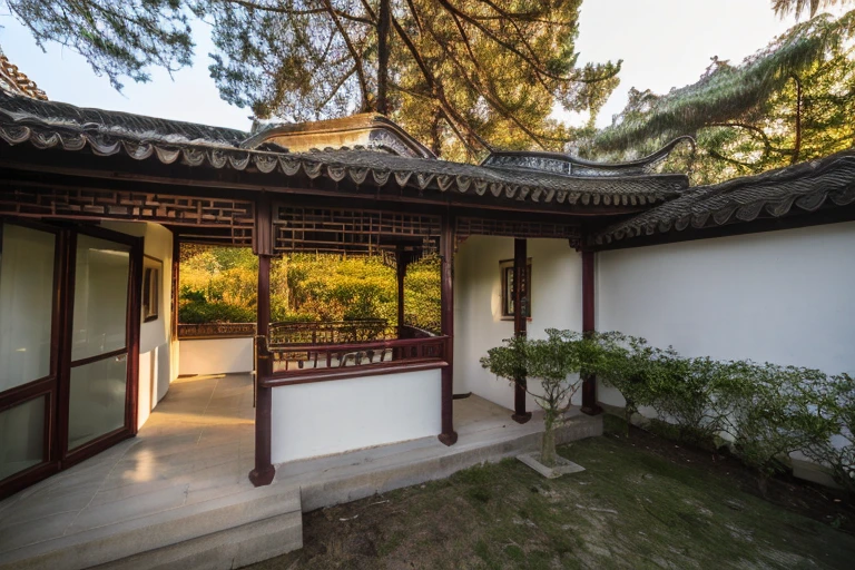 masterpiece,best quality ,realistic,(architectural photography:1.1)
suzhouyuanlin,no humans,garden,Building details,facade details,water,tree,white wall,out doors