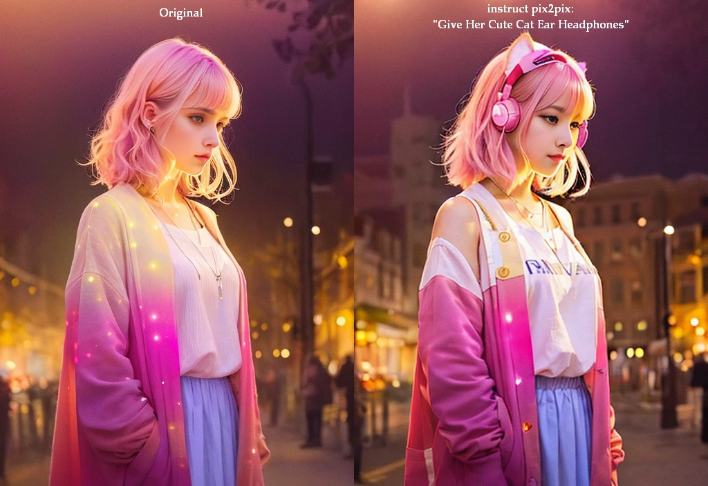 give her cute cat ear headphones.