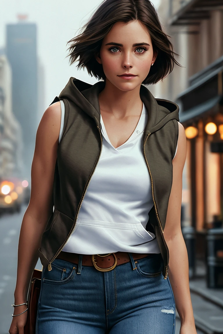 photo of lenaml, a woman (wearing a tight white t-shirt:1.2), (wearing jeans), modelshoot style, (extremely detailed CG unity 8k wallpaper), photo of the most beautiful artwork in the world, professional majestic oil painting by Ed Blinkey, Atey Ghailan, Studio Ghibli, by Jeremy Mann, Greg Manchess, Antonio Moro, trending on ArtStation, trending on CGSociety, Intricate, High Detail, Sharp focus, dramatic, photorealistic painting art by midjourney and greg rutkowski, (leather belt), ((in a supermarket)), (looking at viewer), (detailed eyes:1.2), (sexy pose:1.3)