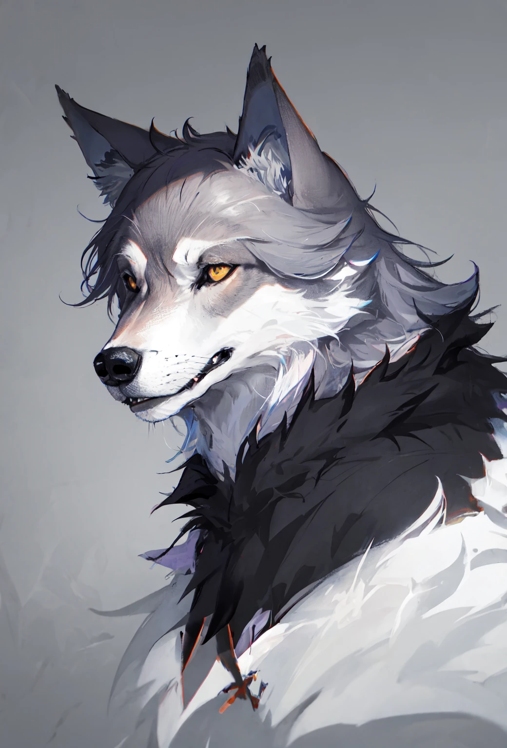 wolf head,non human