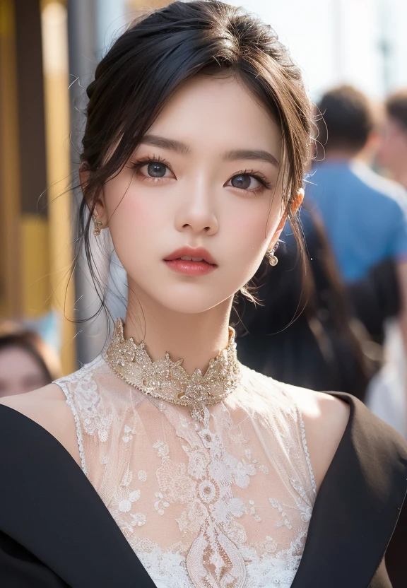 1girl,wide_angle,
<lora:ZhaoJinmai768:0.45> (storefront,shop,street,crowd),
(50mm Sigma f/1.4 ZEISS, F1.4, 1/800s, ISO 100, photography:1.1), delicate, masterpiece, beautiful detailed, colourful, finely detailed, detailed lips, intricate details,
unparalleled masterpiece, ultra realistic 8k CG, clean, beautiful face, shiny skin, skindentation,bright pupils,