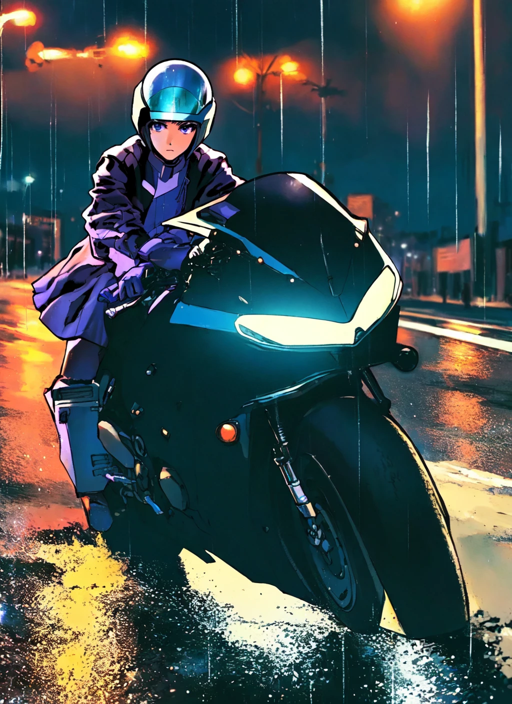 Waifu on Motorcycle 