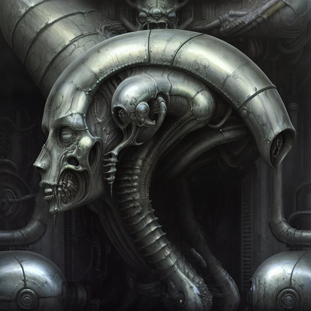 <lora:hrgiger2x_8:1>  hrgiger,  old fashioned car ,  biological