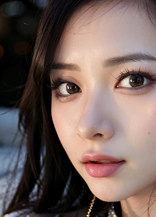 (goddess-like happiness:1.2), Kpop idol, full body, short hair, (RAW photo:1.2), (photorealistic:1.4), (masterpiece:1.3), (intricate details:1.2), delicate, beautiful detailed, (detailed eyes), (detailed facial features), (25 years old female with denim), dynamic pose, petite, small breasts, narrow waist, (looking_at_viewer:1.2), big circle earrings, slim_legs, (best quality:1.4), (ultra highres:1.2), cinema light, outdoors, snowing, (extreme detailed illustration), (lipgloss, eyelashes, best quality, ultra highres, depth of field, caustics, Broad lighting, natural shading, 85mm, f/1.4, ISO 200, 1/160s:0.75), <lora:TWbabe7:0.8>