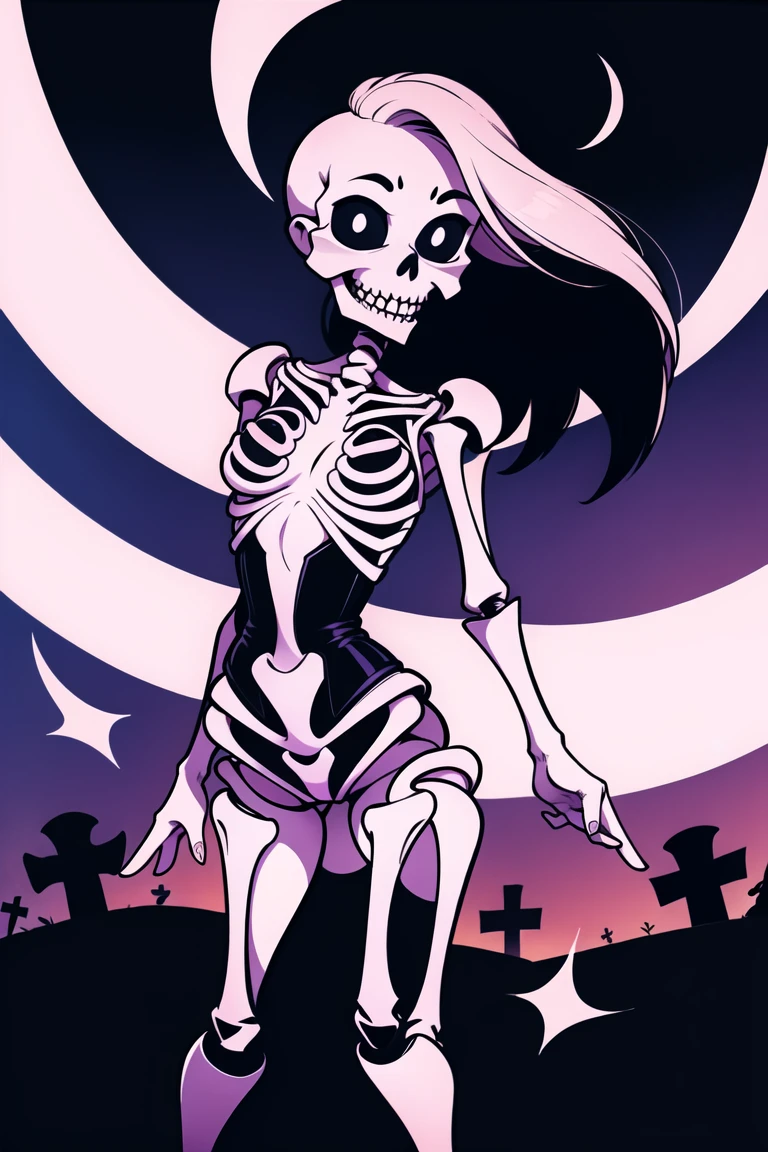 girl,cemetery, goth,corset,dynamic_pose,surprised,(skeleton:1.2),eyeliner,necromancer,aura,dark,wind,flat_chest ,(masterpiece,vibrant,detailed,highres:1.2)