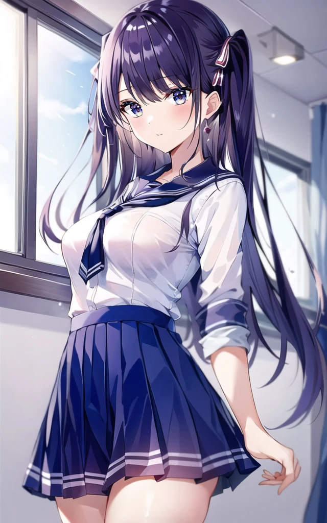 (masterpiece:1.05), (best quality:1.05),1girl,school_uniform <lora:narae-v1:0.6>