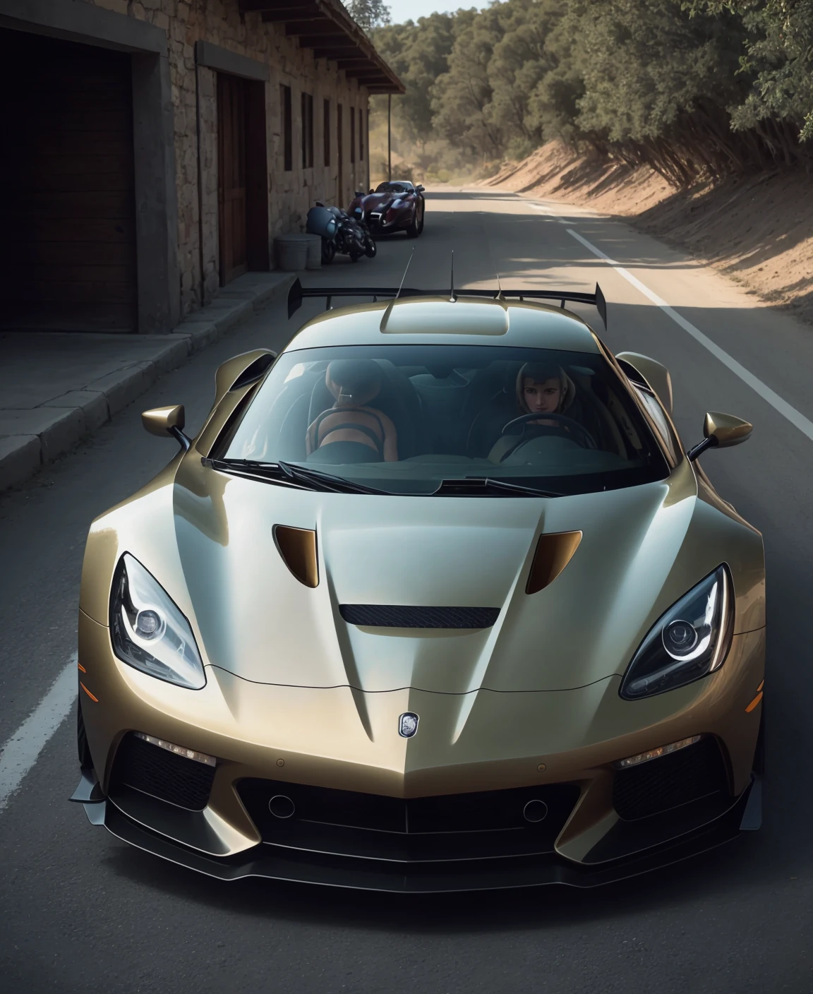 an award winning photograph of a (sports car:1.1), detailed, trending on artstation