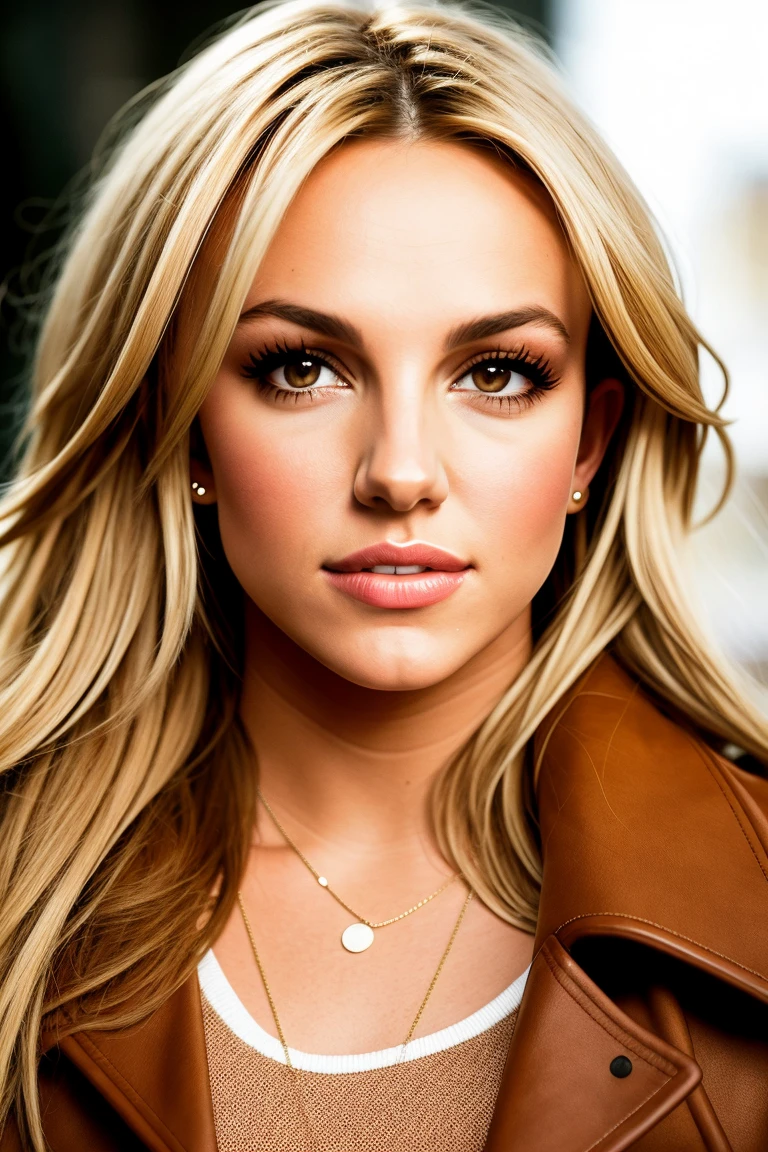 Portrait of Britney Spears, beautiful, oil on canvas, Romanticism