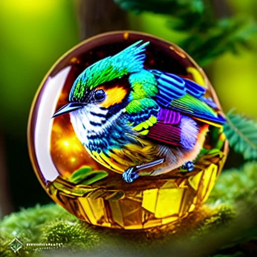 gorgeous photo, stunning portrait of magical cyborg Chestnut-Sided Warbler, action shot, intricate crystal portal, fractal mind bending galaxies, photo, cinema, realistic, very detailed, depth of field<lora:LORA1024CV1024generalPurpose:1>