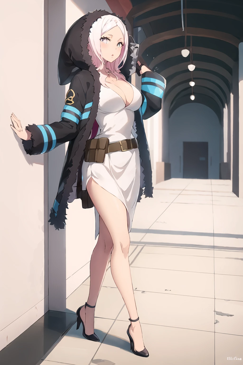 <lora:v3Hibana-09:1>, HibanaFF, FFClothes, wearing FFClothes, full body