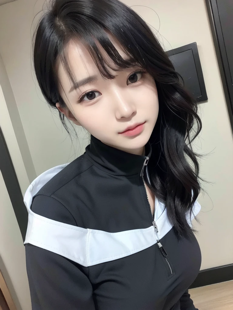<lora:koreanDollLikeness_v15:0.7>, ultra detailed, RAW photo,best quality, (realistic:1.2), 1 korean, 16k, realistic photography, professional color graded, physically based rendering, highres, b-cup, hair wave, front, casual suit, f 2.4, 35mm