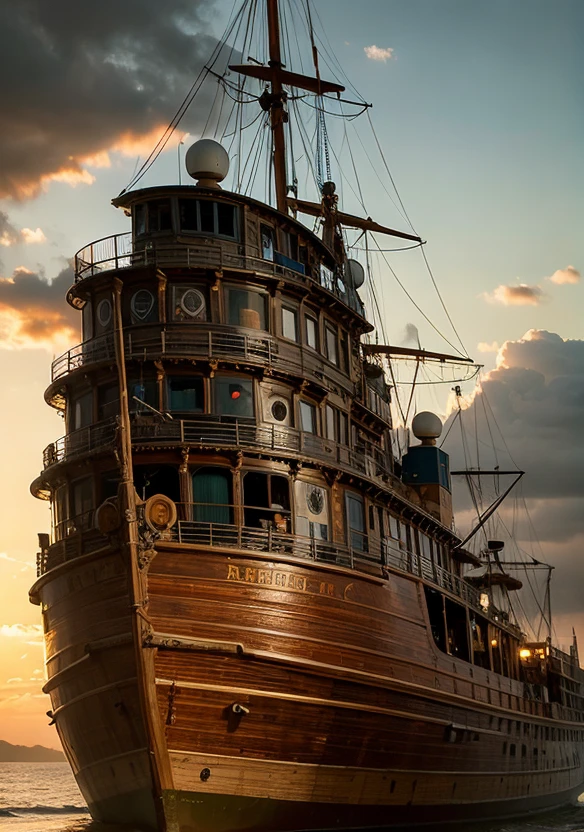 (dark shot:1.1), epic realistic, broken old boat in big storm, illustrated by herg, style of tin tin comics, pen and ink, female pilot, art by greg rutkowski and artgerm, soft cinematic light, adobe lightroom, photolab, hdr, intricate, highly detailed, (depth of field:1.4), faded, (neutral colors:1.2), (hdr:1.4), (muted colors:1.2), hyperdetailed, (artstation:1.4), cinematic, warm lights, dramatic light, (intricate details:1.1), complex background, (rutkowski:0.66), (teal and orange:0.4), (intricate details:1.12), hdr, (intricate details, hyperdetailed:1.15)