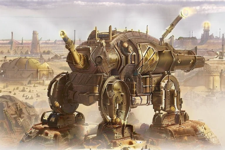 high resolution, high detail, masterpiece, a ((two storey tall bronzepunk tracked vehicle war machine) with a (massive cannon with a long straight barrel) with (heavy armor plates) and (massive brass tank treads:1.4) a )bulldozer blade on the front) (covered with rivets)), in a desert in the rain mud craters <lora:bronzepunkai_v10:1>