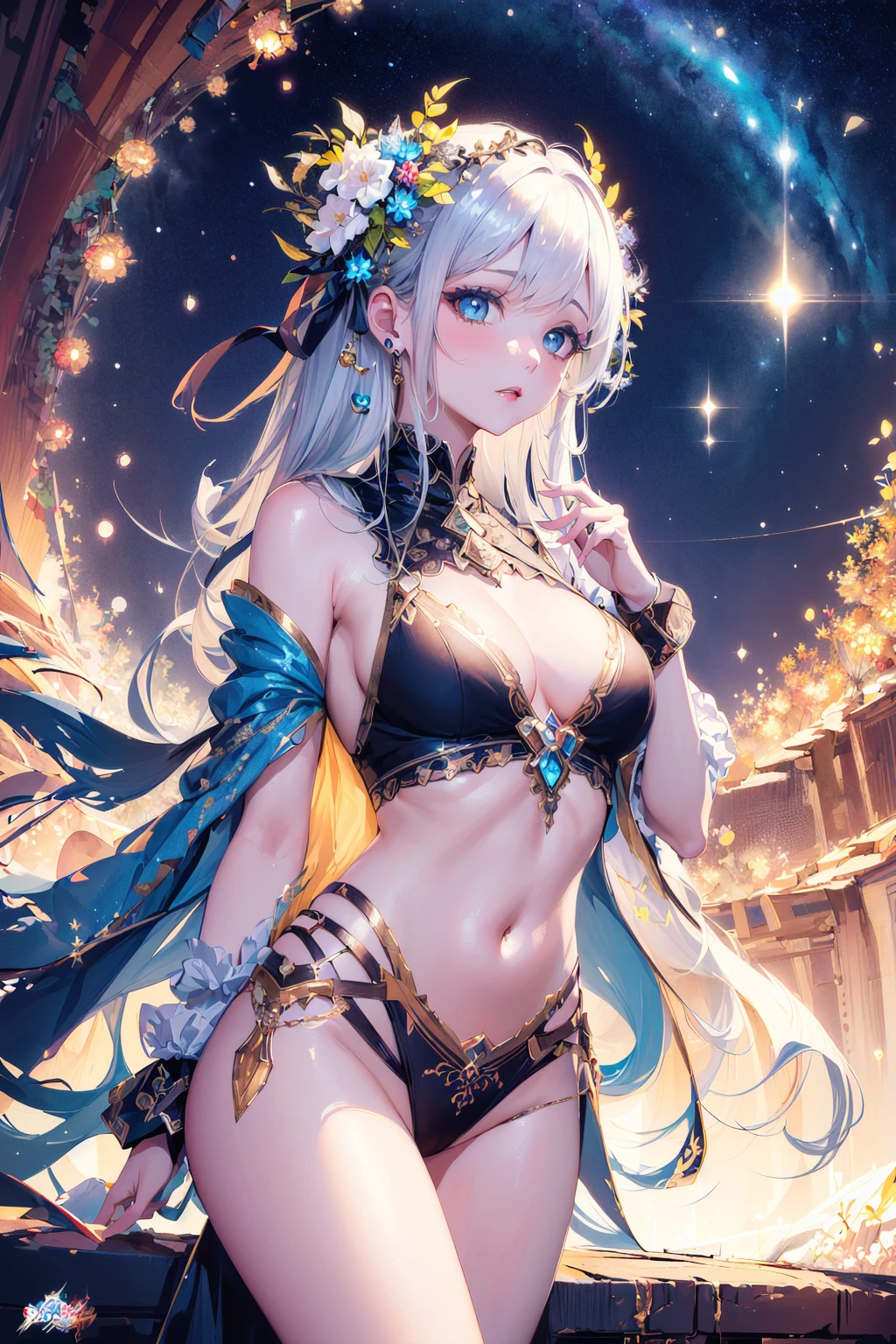 (masterpiece, top quality, best quality, official art, beautiful and aesthetic:1.2),
(1girl:1.3), (fractal art:1.3),