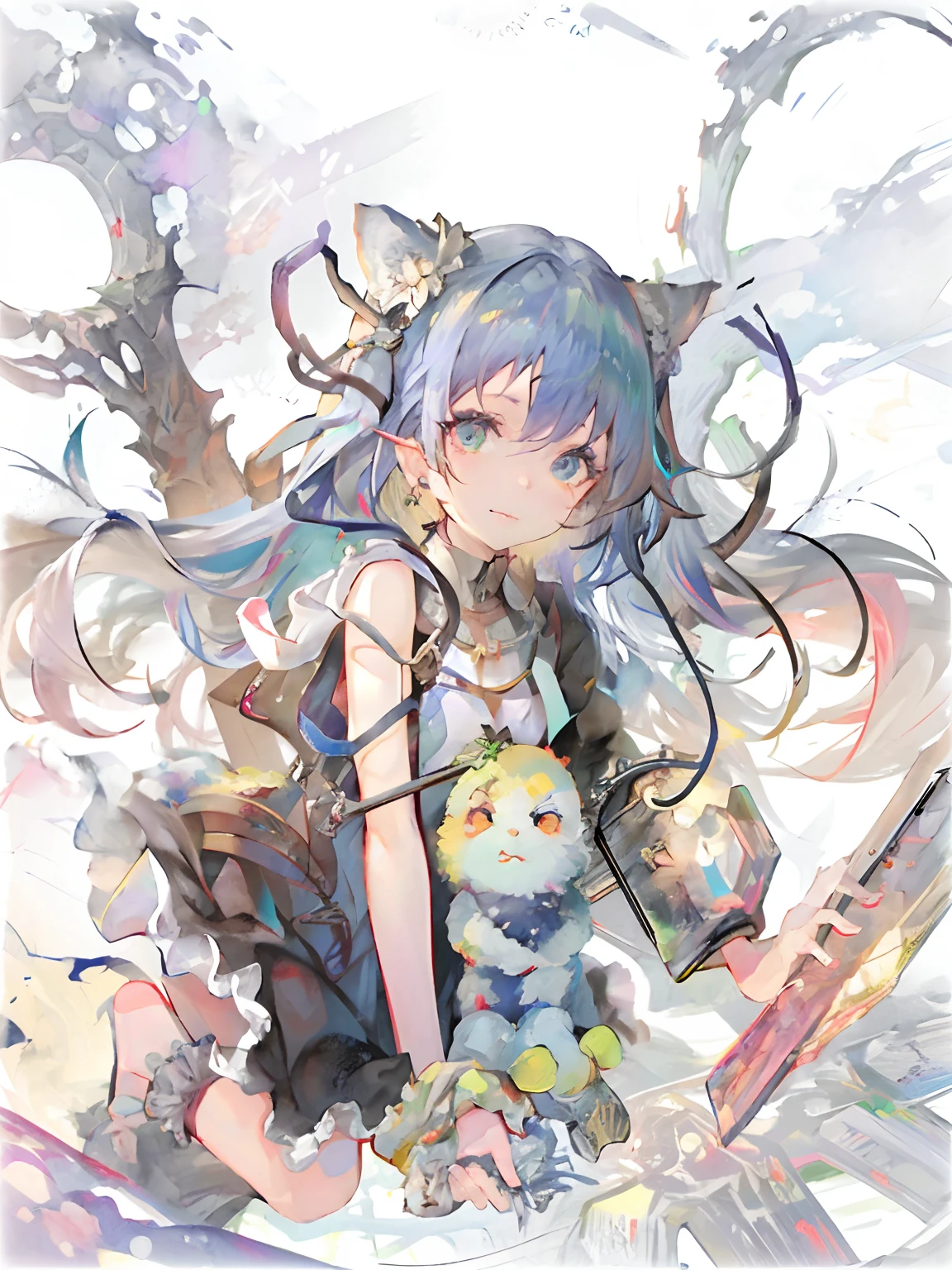 best quality, high quality,high detailed,1girl, full body, simple background, <lora:memento:1>