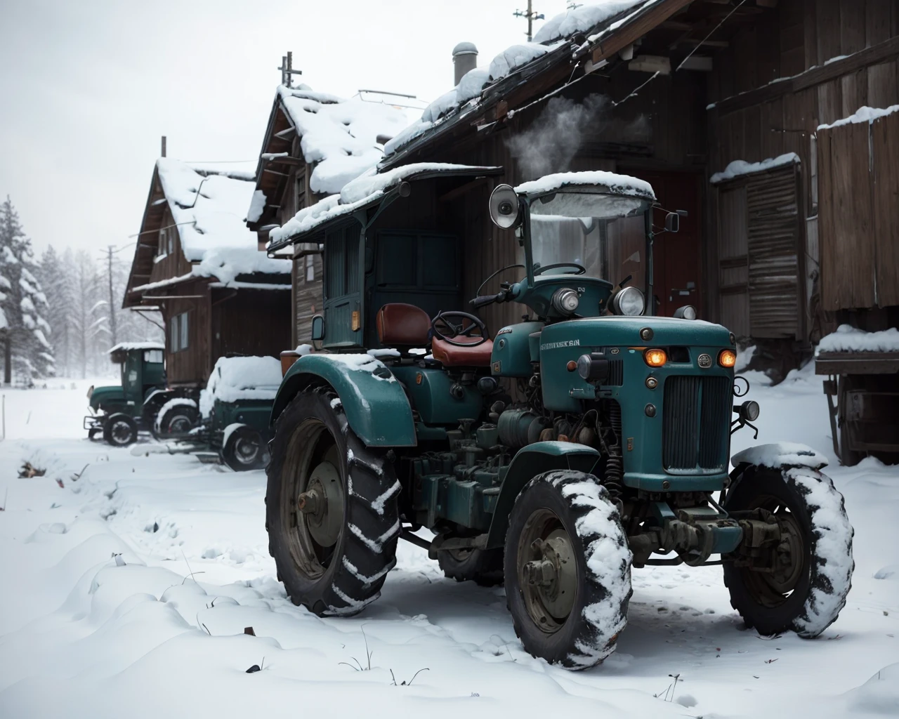 8k uhd RAW, analog photo style of
Tractor
,best quality,masterpiece,highly detailed,ultra-detailed,
, high detailed skin, skin details, sharp focus, volumetric fog, 8k uhd, dslr, high quality, film grain,by Robert Capa , Cindy Sherman , Lee Friedlander