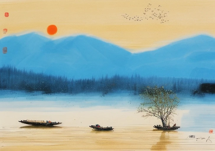 中国彩墨-Chinese ink painting