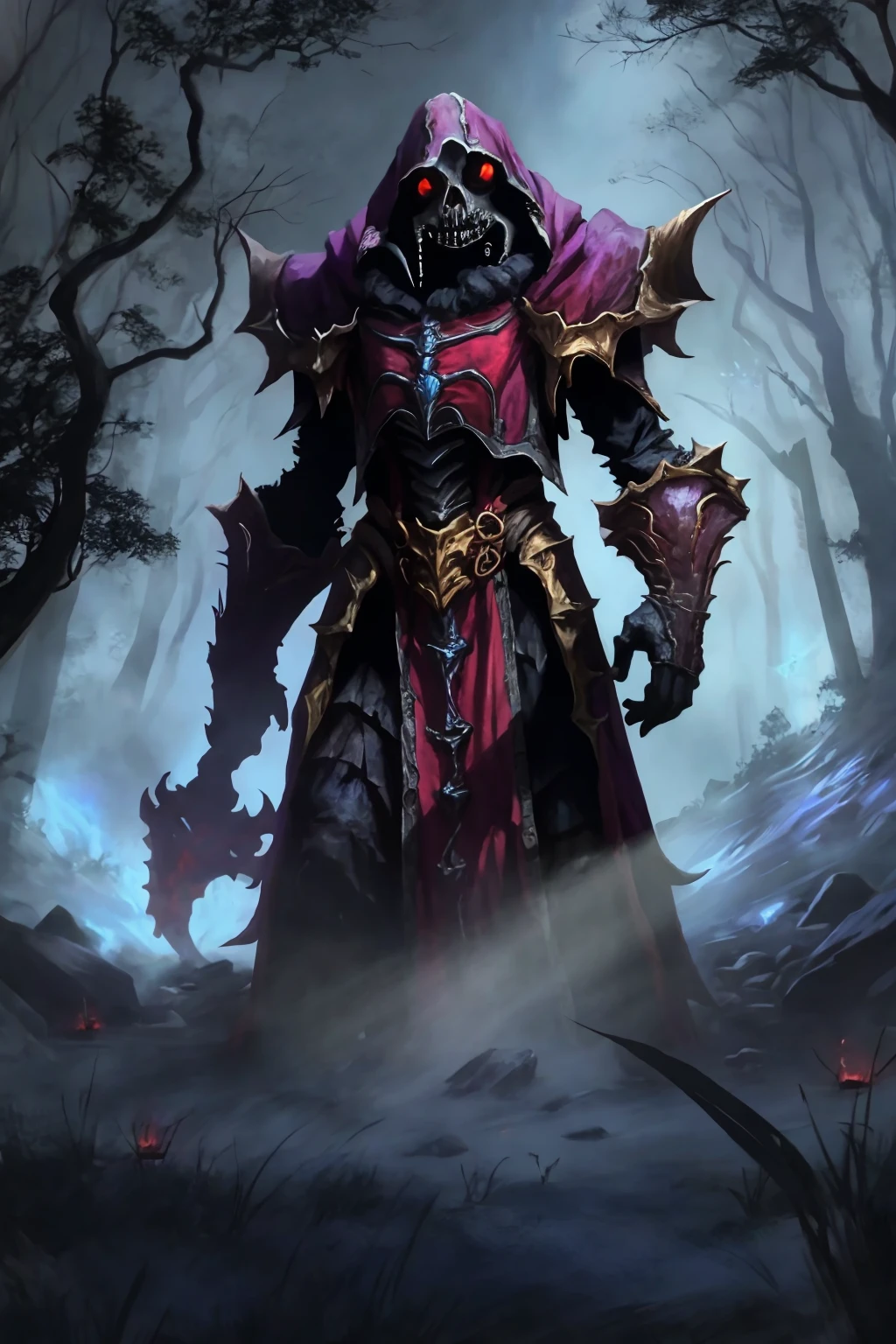 zrpgstyle, giant spiders undead lich drider underground underdark evil horror, volumetric lighting mist fog, (masterpiece:1.2) (best quality) (detailed) (intricate) (8k) (HDR) (wallpaper) (cinematic lighting) (sharp focus)