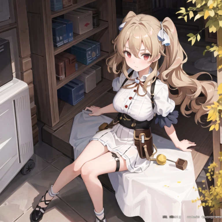 masterpiece, best quality, 1girl,(solo:1.3),standing,official art, simple background, close-up,looking at viewer,
Xenia,long hair,two sided ponytail,red eyes,blonde hair,large breasts,