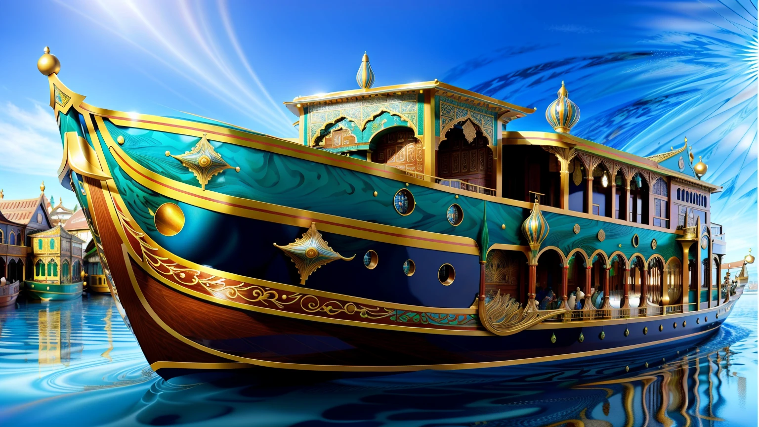 <lora:artdecoai_v10:0.5> artdecoai Boat, metal filigree inlay AND mrblfb04 cloisonn Market, very detailed, intricate, HDR, HDRI, <lora:to8_ContrastFix_sd15:0.5>