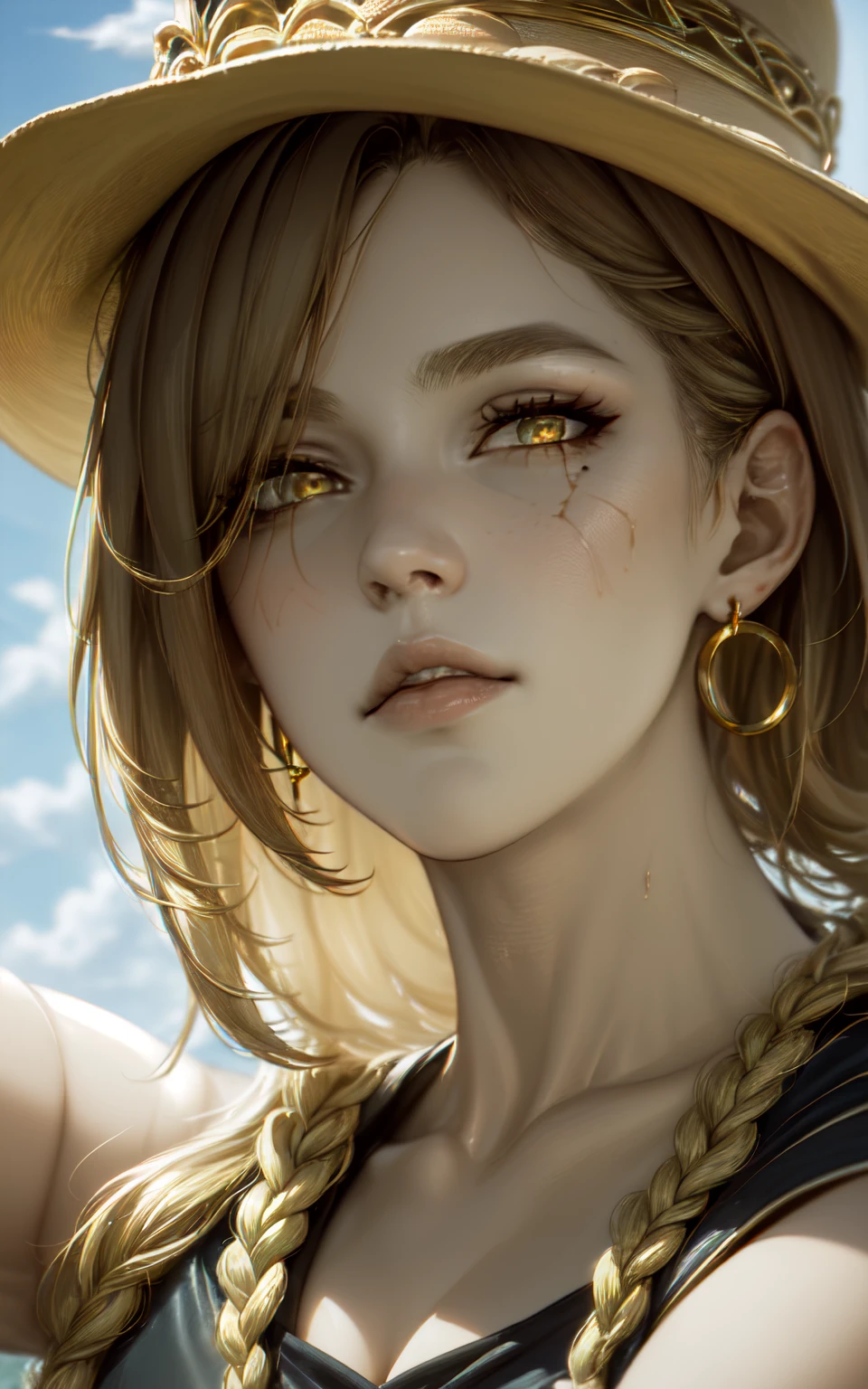 (masterpiece, best quality, detailed:1.4) <lyco:Queen_Marika:0.7> Queen Marika from League of Legends, countryside, calm, fantasy character portrait, dynamic pose, above view, sunny day, thunder clouds in the sky, artwork by Jeremy Lipkin and Giuseppe Dangelico Pino and Michael Garmash and Rob Rey, very coherent asymmetrical artwork, sharp edges, perfect face, simple form, 100mm