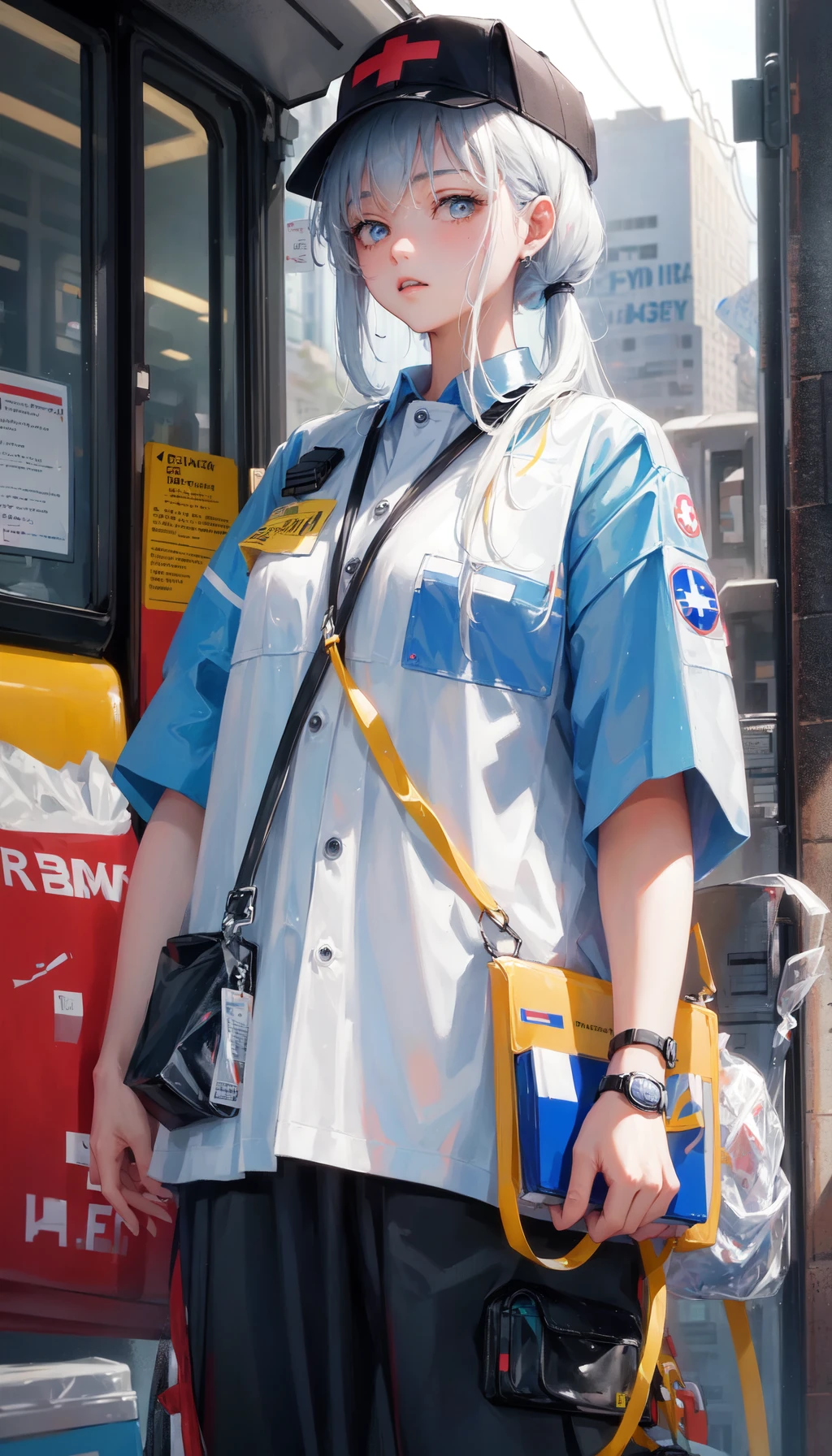 masterpiece, best quality, paramedics on break