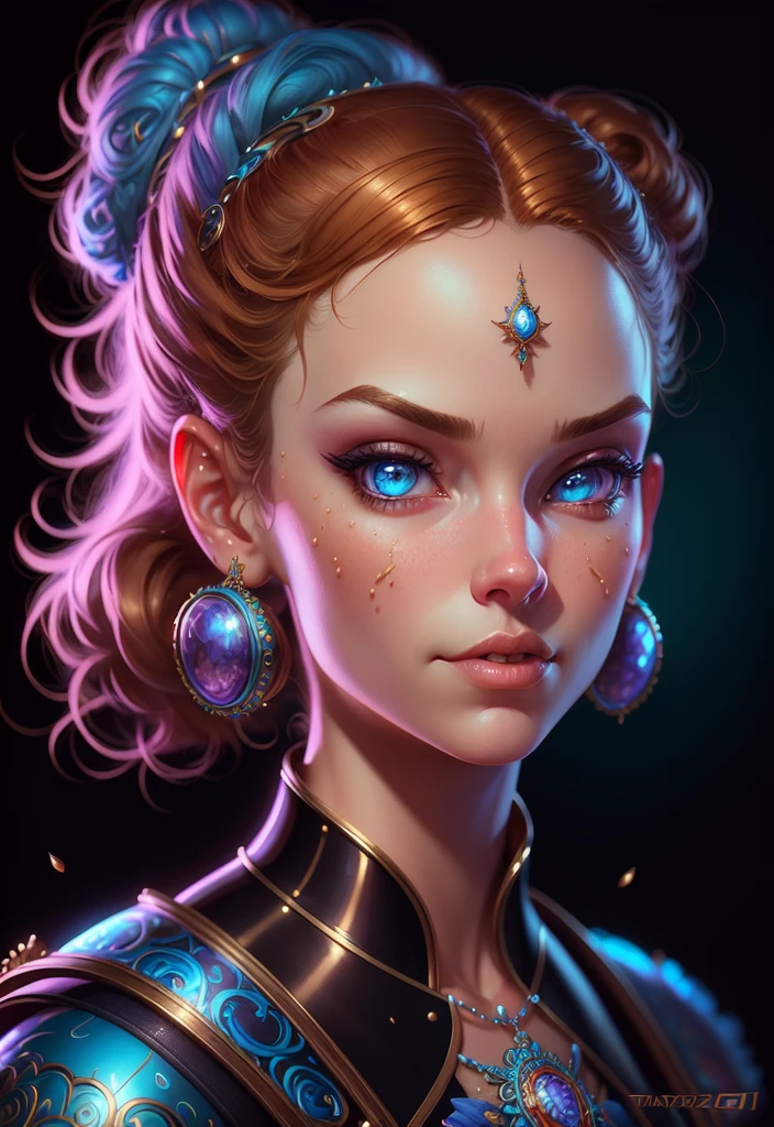 masterpiece, best quality, Lofi portrait, digital painting, HDR, Pixar style Painting by Joe Fenton, Stanley Artgerm, Tom Bagshaw, Tim Burton, sideways glance, foreshortening, extremely detailed 8K, high resolution, ultra quality, highly detail eyes, highly detail mouth, highly detailed face, perfect eyes, both eyes are the same, hd, 2k, 4k, 8k, 16k