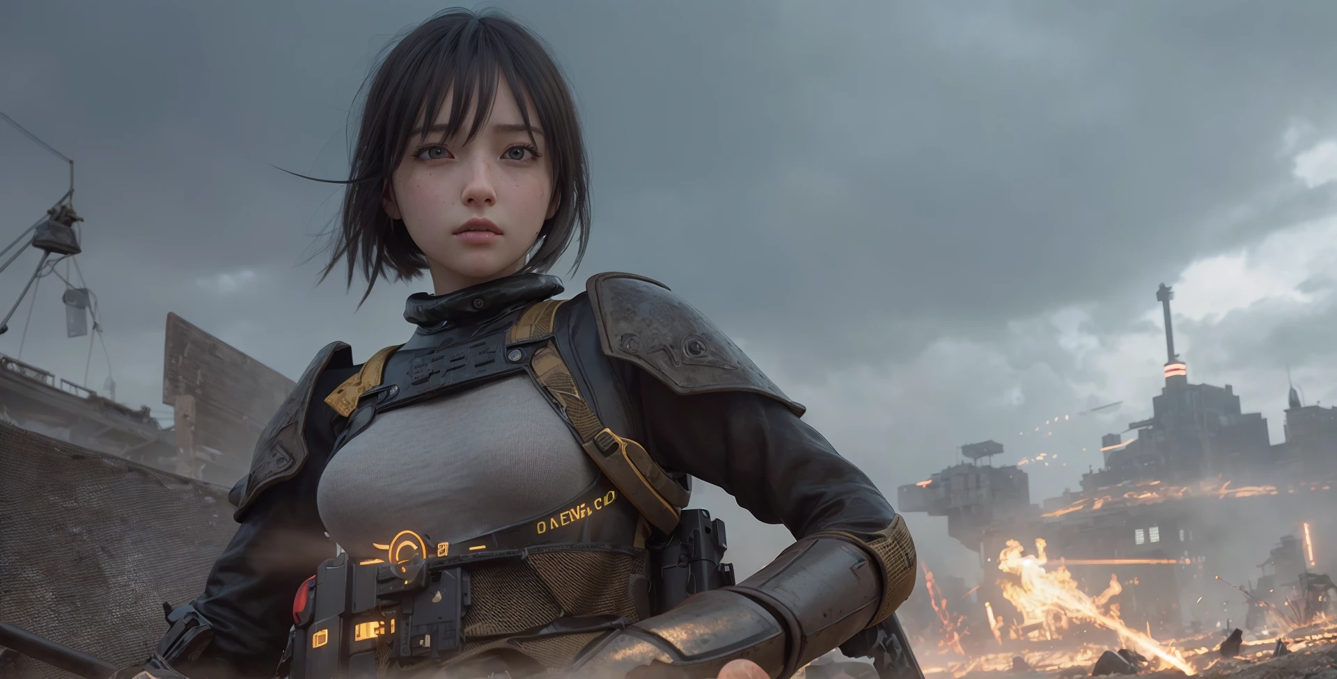 <lora:lou:1>,best quality ,masterpiece,1girl,3d , realistic,CG ,unity ,8k wallpaper,solo