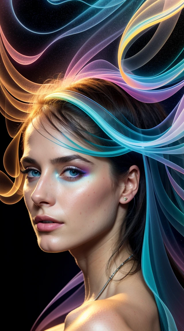.<lora:rMadArt3_NoiseOffset:1>, Romanticism, UHD, attractive, ethereal, elegant, girl, beautiful, flawless, angelic, soft liquid rainbow smoke background, wind, fractal neon antimatter finish, highly detailed, trending on artstation, sharp focus, studio photo, intricate details, highly detailed, by Artgerm, Thomas Kinkade, Anna Dittmann, Gerhard Richter