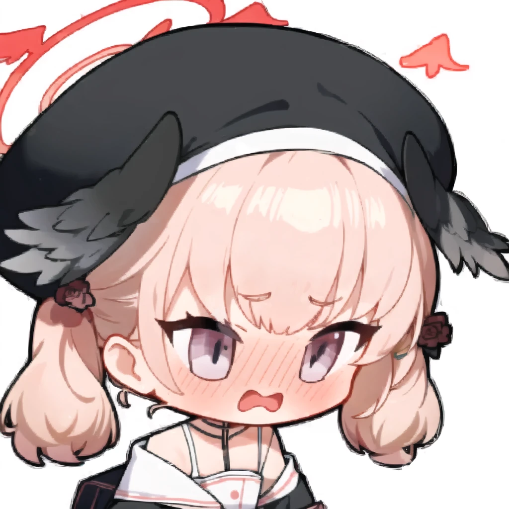 (masterpiece, best quality:1), 1girl, solo, koharu, halo, <lora:BlueArchivea_koharuV10:1>, chibi, <lora:BlueSD:0.8>, white background
