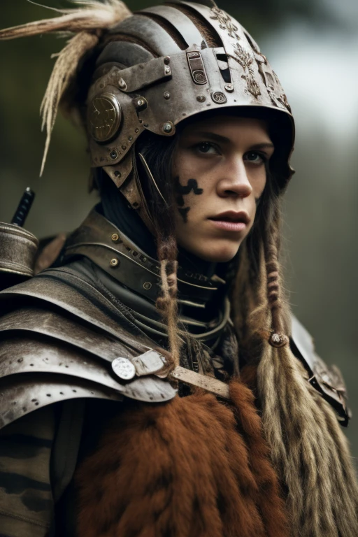 a iphone, pexels, green technology, 1 6 x 1 6, detail scheme, detail fall, beeple and tim hildebrandt, print, processor, camouflage
a close up of a person wearing a helmet, a character portrait, by senior character artist, featured on zbrush central, wearing tribal armor, the predator, cybernetic dreadlocks, rick baker, north female warrior, cinematic full body shot, rendered in keyshot, viking face in profile