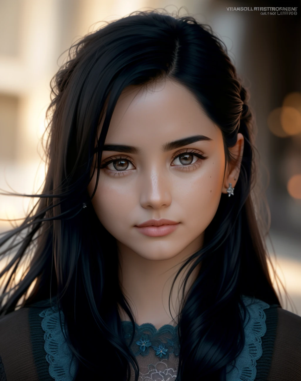 Masterpiece, absurdres,award winning photo, extremely detailed, amazing, fine detail, extremely detailed eyes and face, by lee jeffries nikon d850 film stock photograph 4 kodak portra 400 camera f1.6 lens rich colors hyper realistic lifelike texture dramatic lighting unrealengine trending on artstation cinestill 800 tungsten,  <lora:esd:1>, beautiful esd_woman, long black  hair, posing for a picture ,perfect esd_face, perfect esd_body,