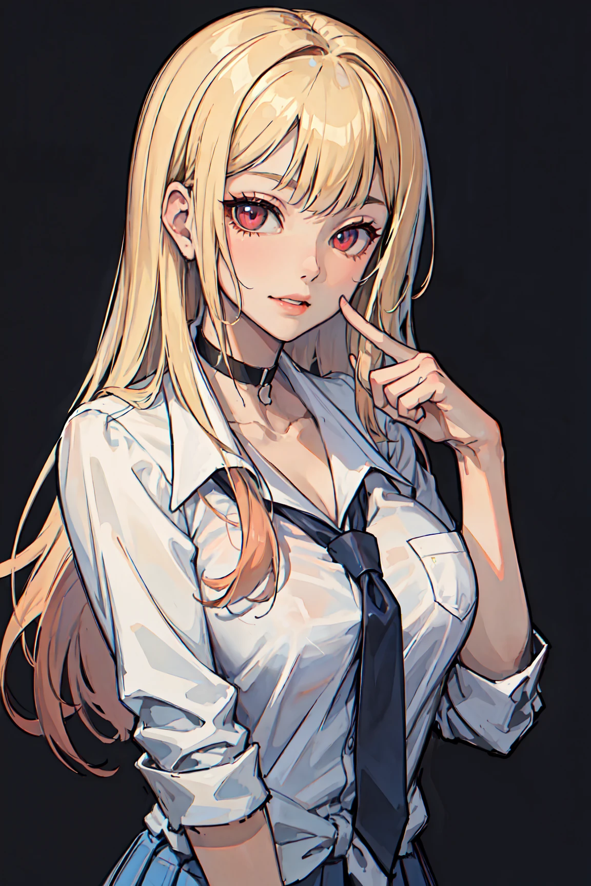 (masterpiece:1.2, best quality), 1lady, solo, <lora:kitagawaMarinUniform_v10:0.7>, kitagawa_marin, school uniform, upper body,