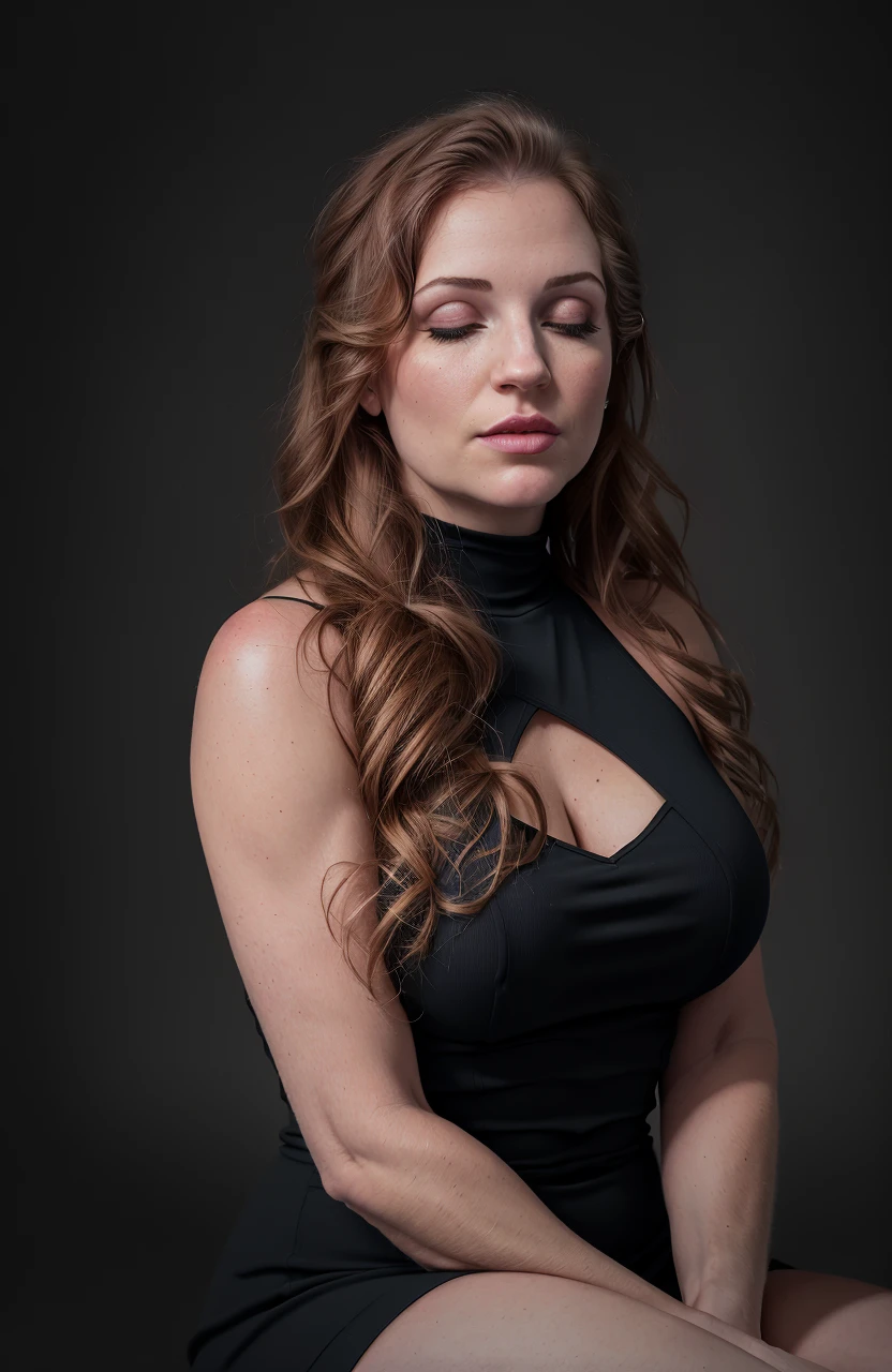 Style-NebMagic, (ti-theallyxxx:1) award winning (portrait photo:1.5), closeup photo, sitting, from side, (face focus:1.4), dark makeup, (black lipstick:1.5), (goth girl:1.4), (side boob:1.5), (nipples:1.4), long dark hair, (curvy body:1.4), closed eyes, black rose, (tight:1.3) dress, (skindentation:1.3), (vast sci-fi city:1.8), black flowers, glowing grass, (distant mountain:0.8)s, (shallow depth of field:1.2), deep shadows, by lee jeffries nikon d850 film stock photograph 4 kodak portra 400 camera f1.6 lens rich colors hyper realistic lifelike texture dramatic lighting trending on artstation cinestill 800, (night sky:0.8)