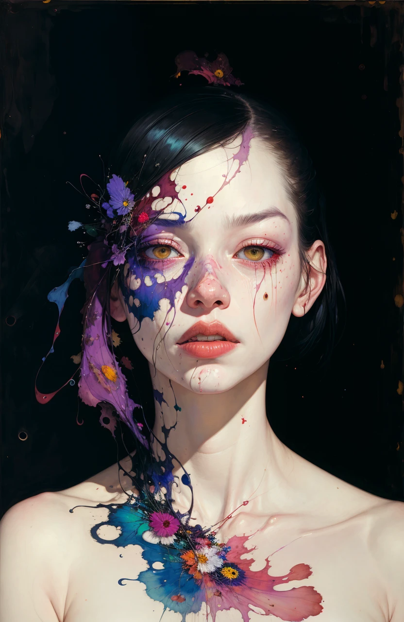 there is ugliness in beauty, but there is also beauty in ugliness. in the style of adrian ghenie, esao andrews, jenny saville, edward hopper, surrealism, dark art by james jean, takato yamamoto, inkpunk minimalism