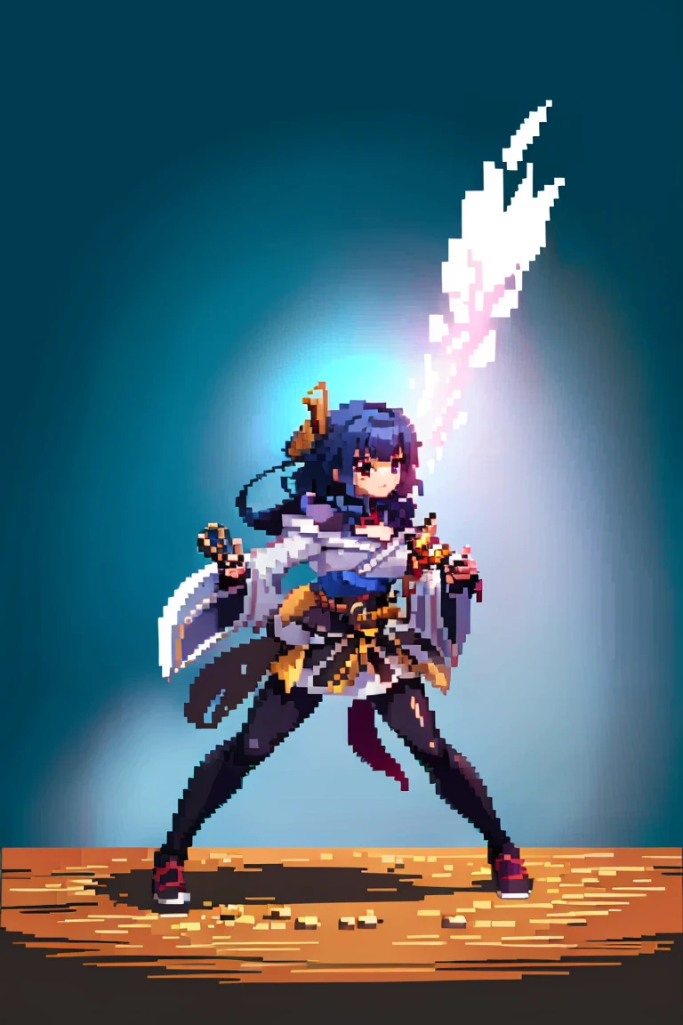 (masterpiece, top quality, best quality), pixel,pixel art,1girl,raiden shogun,
<lora:pixel_4:0.5> <lora:raidenShogunRealistic_raidenshogun:1>
