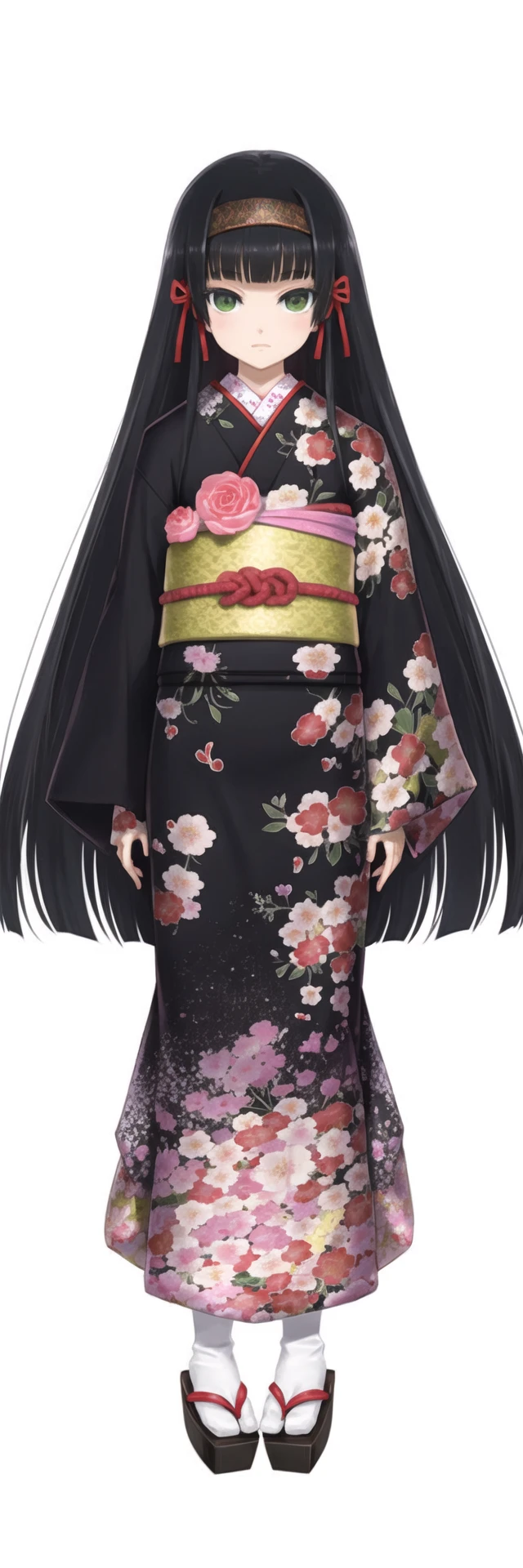 Renge-ki, (((full body))), kimono, (hair tie), standing, 
<lora:Renge v2.0-000019:0.6>