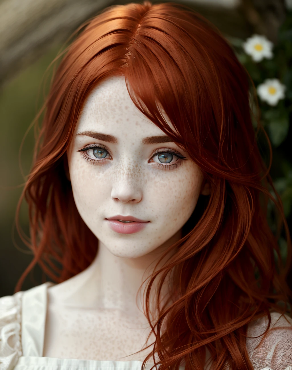 Masterpiece, absurdres,award winning photo, extremely detailed, amazing, fine detail, extremely detailed eyes and face, by lee jeffries nikon d850 film stock photograph 4 kodak portra 400 camera f1.6 lens rich colors hyper realistic lifelike texture dramatic lighting unrealengine trending on artstation cinestill 800 tungsten,  <lora:hld:1>,beautiful hld_woman with red hair, a woman in a dress posing for a picture , perfect hld_face, perfect hld_body, freckles, cowboy shot