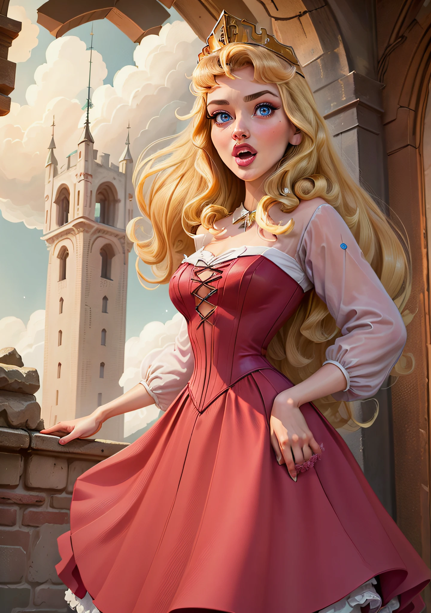 pink dress, masterpiece,