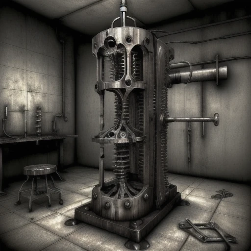 mechanical insanity, lab machine, torture device