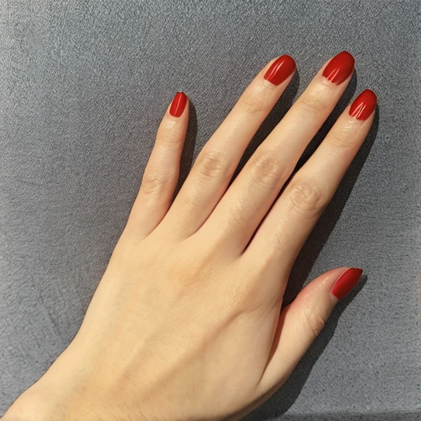 best quality, masterpiece,1hand,hand, realistic, photorealistic,dappled sunlight,studio lighting,,detailed fingers,fingernails,red fingernails,nails,
hand101,red nails:1.8,
<lora:handmix101:0.7>