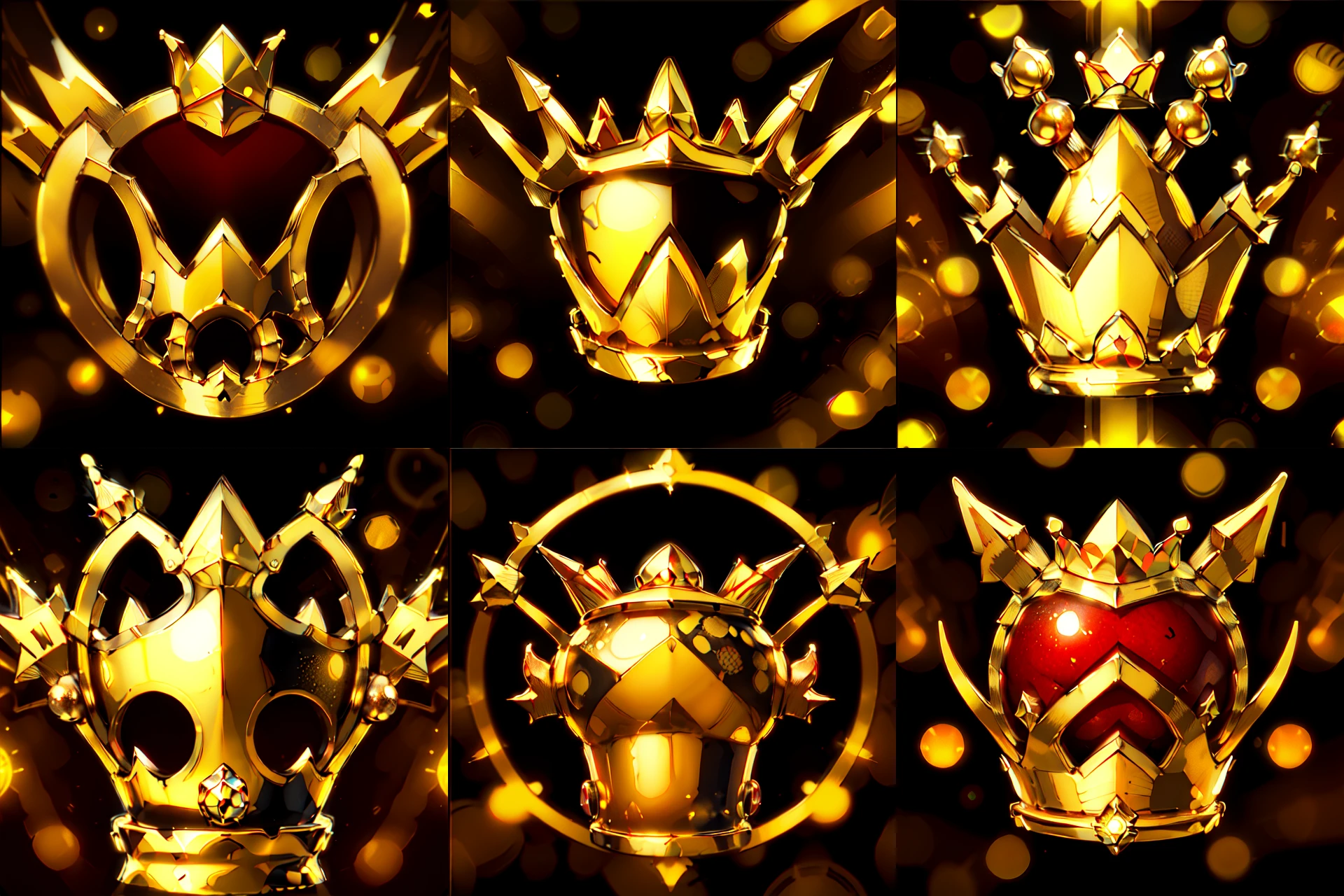 wowicon of golden crown, bokeh <lora:sxz-wowicons-v2-new:0.8>