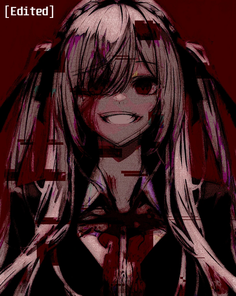 ((best quality)), ((super hdr)), ((4k quality)), ((horror anime girl)), ((horror girl))