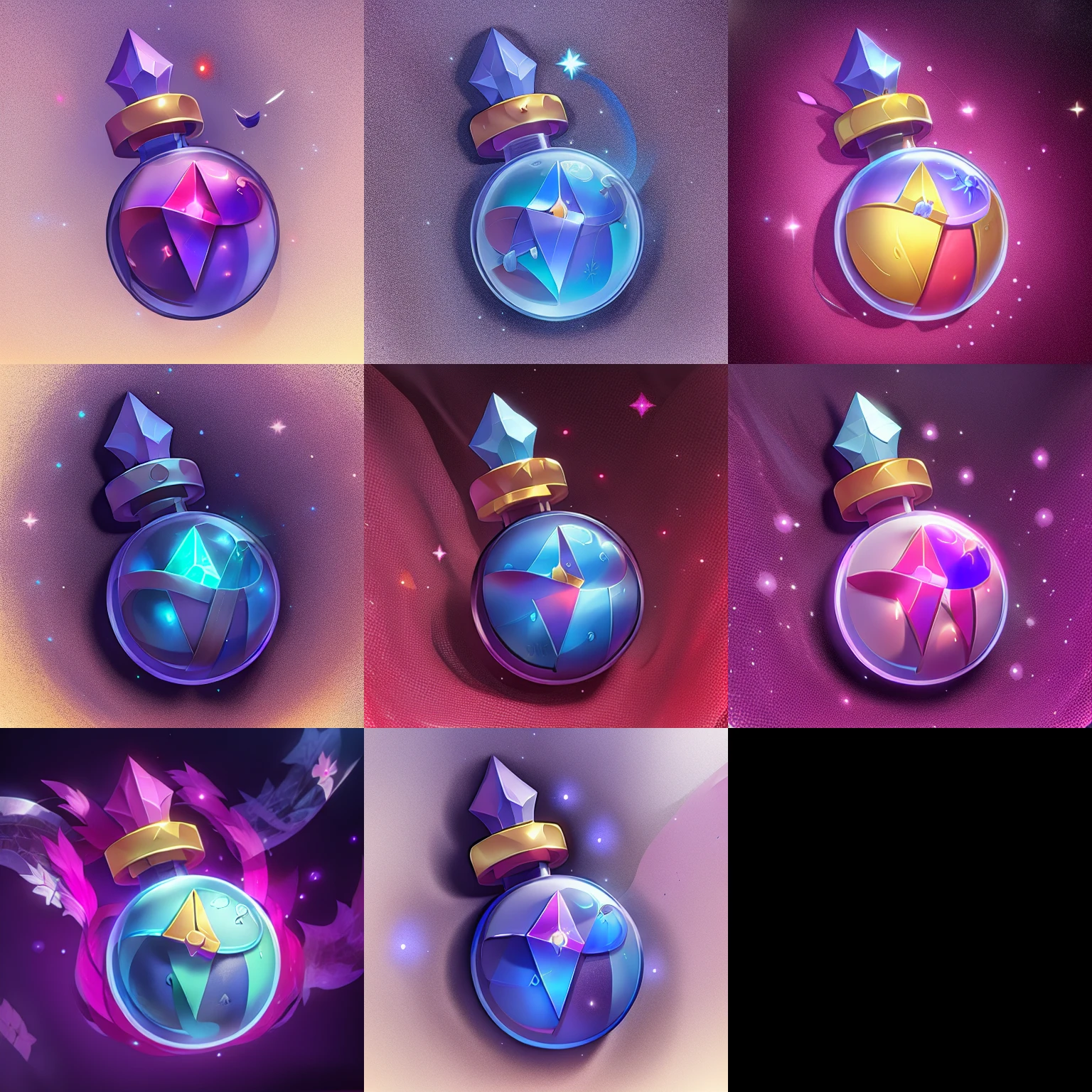 game icon，a bottle