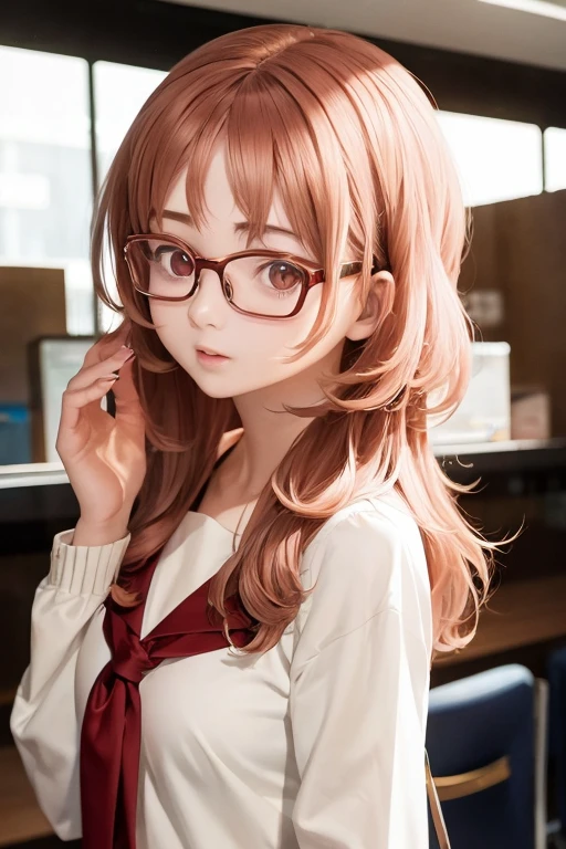 1girl, ai_mie, medium hair, glasses <lora:ai_mie_v2-200:1>