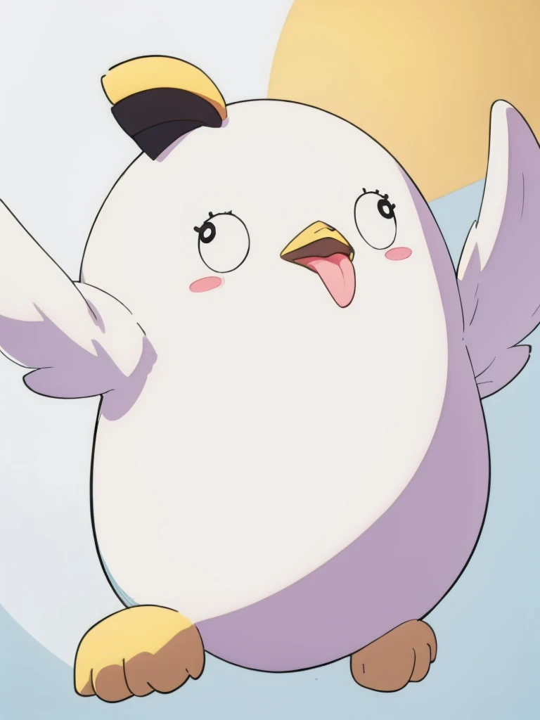 masterpiece, best quality, <lora:PeroroSama_v9-000006:1.0>, animal, peroro, fat bird, riding a skateboard, 1girl, hugging bird, <lora:bluearchive_Ajitanihifumi:0.7>, hifumi \\(school uniform\\)